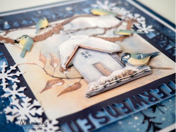 Marianne Design - Stanzschablone "Fijne Feestdagen Vierkant" Craftables Dies