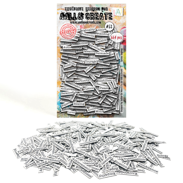 AALL and Create - Stanzteile "Serene Sayings" Ephemera Die-Cuts
