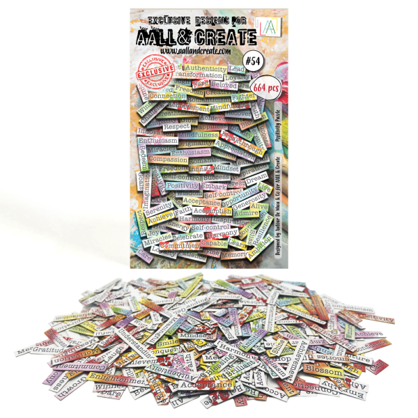 AALL and Create - Stanzteile "Positivity Puzzle " Ephemera Die-Cuts