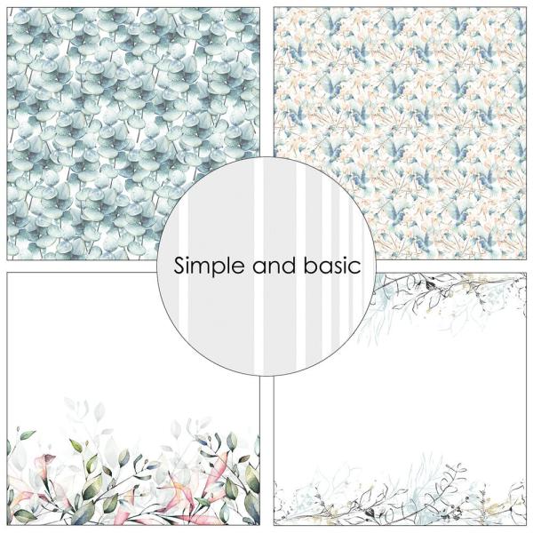 Simple and Basic - Designpapier "A Sense of Clarity" Paper Pack 12x12 Inch - 8 Bogen 