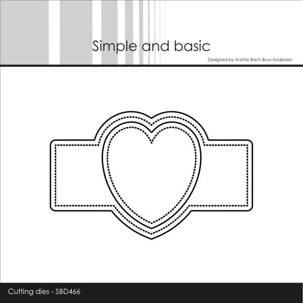 Simple and Basic - Stanzschablone 10x6,3cm "Bellybelt Romance" Dies