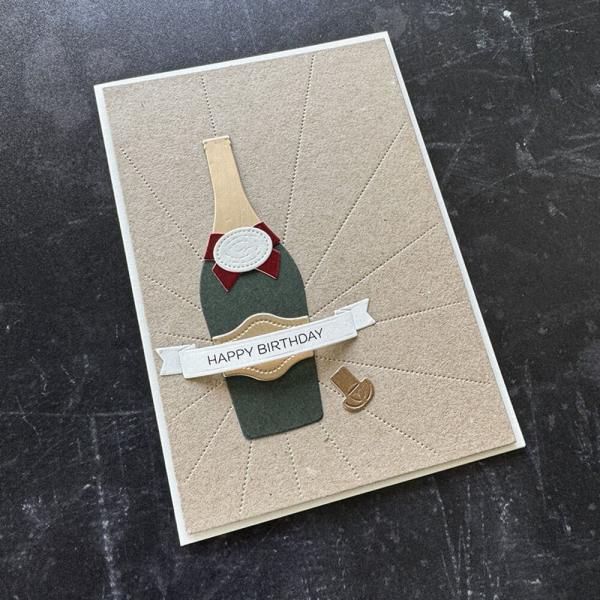 Simple and Basic - Stanzschablone "Champagne Bottle" Dies
