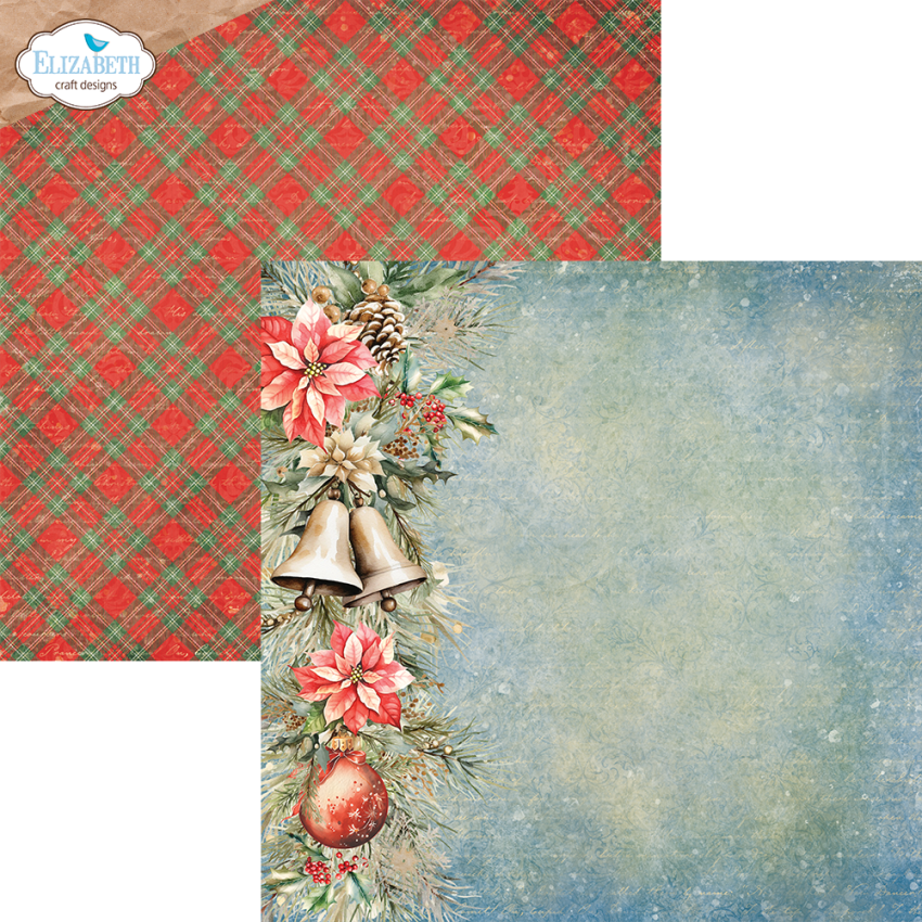 Elizabeth Craft Designs - Designpapier "Joyous Christmas" Paper Pack 12x12 Inch - 12 Bogen