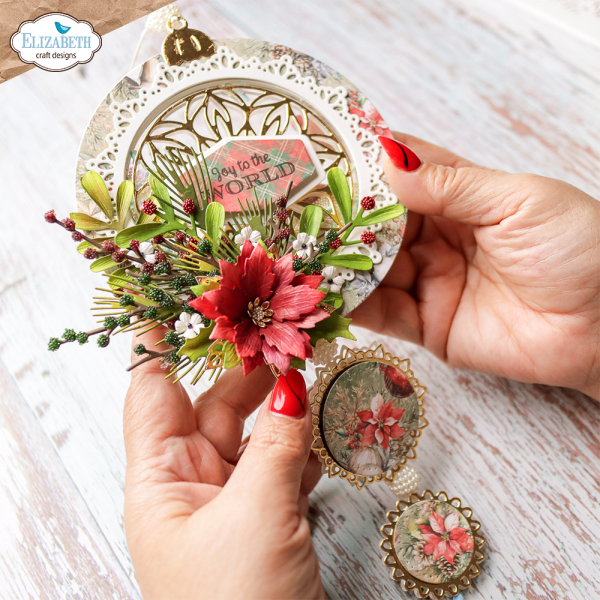 Elizabeth Craft Designs - Stanzschalone "Joyous Ornament Round" Dies