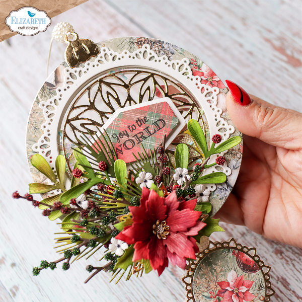 Elizabeth Craft Designs - Stanzschalone "Joyous Ornament Round" Dies
