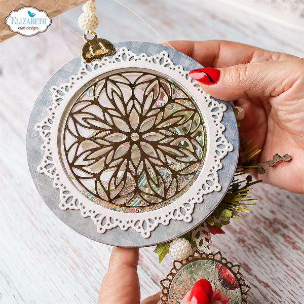 Elizabeth Craft Designs - Stanzschalone "Joyous Ornament Round" Dies