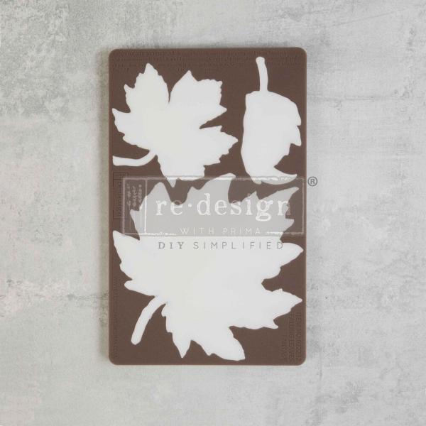 Re-Design with Prima - Gießform "Falling Leaves Fantasy" Mould 5x8 Inch