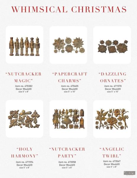 Re-Design with Prima - Gießform "Papercraft Charms" Mould 5x10 Inch