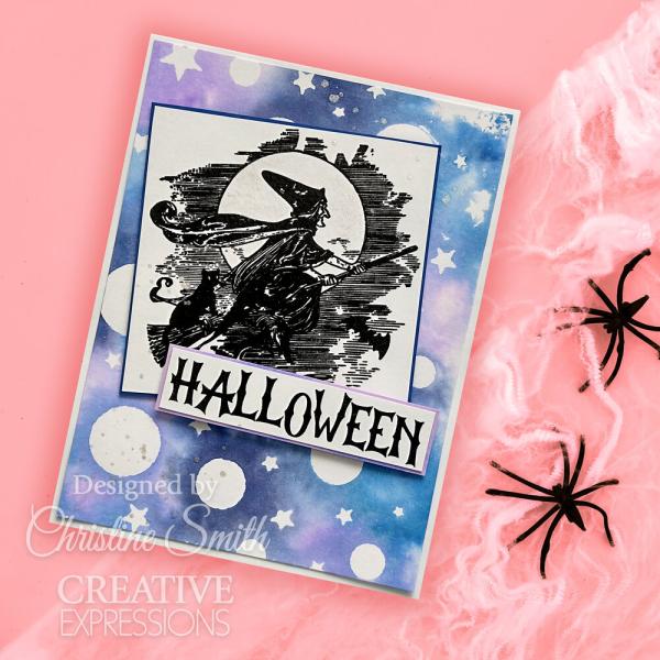 Creative Expressions - Schablone 6x8 Inch "Stars And Moons" Stencil Design by Taylor Made Journals