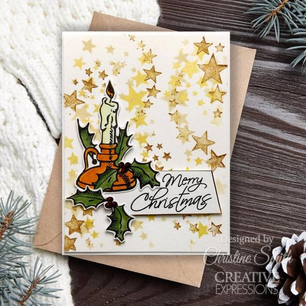 Creative Expressions - Stempelset "Season's Greetings" Clear Stamps 6x8 Inch Design by Taylor Made Journals