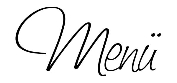 Holz-Stempel "Menü" 7,5x3,5 cm