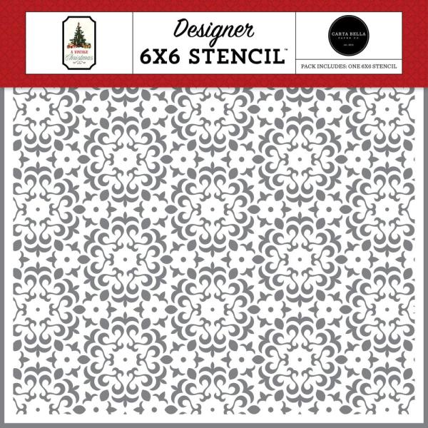 Carta Bella - Schablone 6x6 Inch "Vintage Damask" Stencil