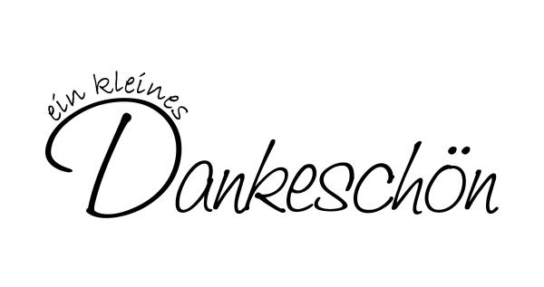 Holz-Stempel "Ein kleines Dankeschön" 8,5 x 1,7 cm