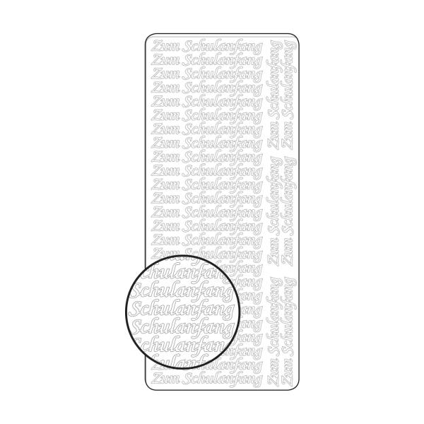 Vaessen Creative - Aufkleber "Zum Schulanfang" Sticker 10x23cm - 10 Bogen