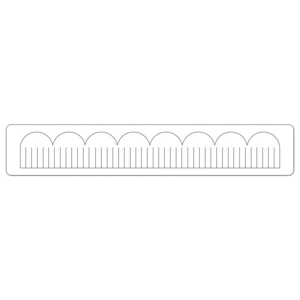 Sizzix - Stanzschablone "Scallop Fringed" Sizzlits Dies