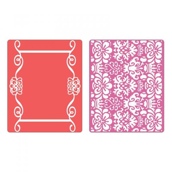 Sizzix - 3D Prägefolder "scroll frame Succulent" Embossing Folder