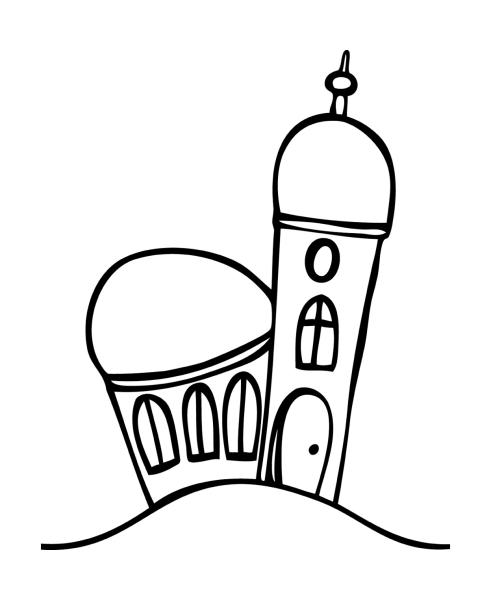Holz-Stempel "Kirche klein" 4,4x5,5 cm