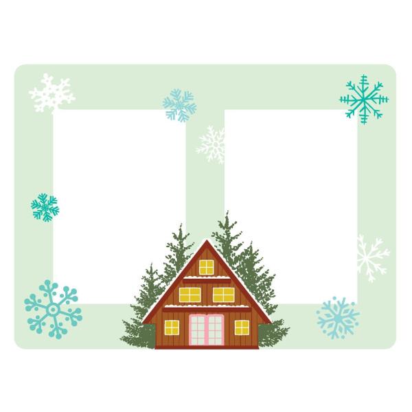 Simple Stories - Chipboard Frames "Snow Pine Lodge" 
