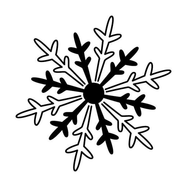 Holz-Stempel "Eiskristall mini" 2,5x2,5 cm