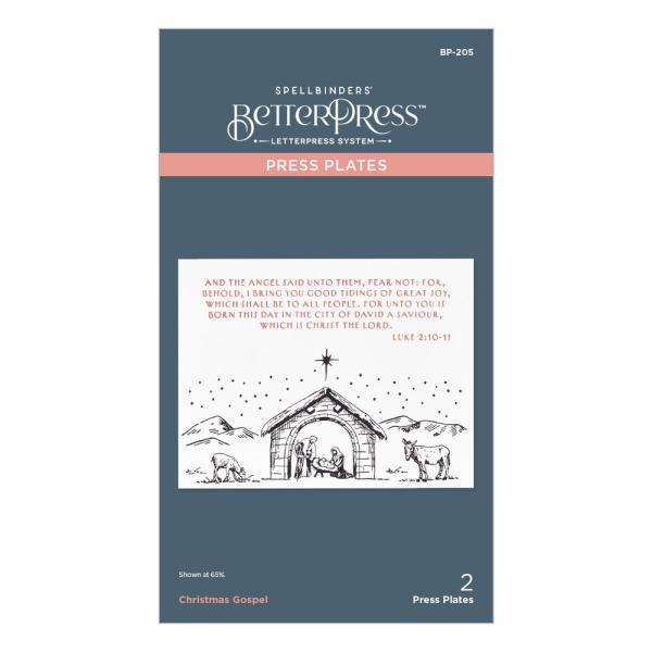 Spellbinders - Buchdrucktechnik "Christmas Gospel" BetterPress Plate