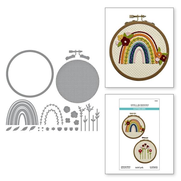 Spellbinders - Stanzschablone "Gathering Stitches" Dies