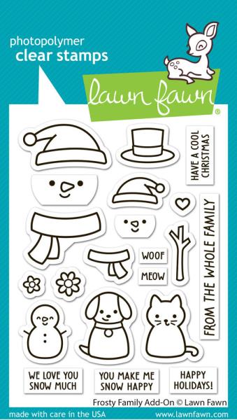 Lawn Fawn - Stempelset "Frosty Family" Clear Stamp Add-On