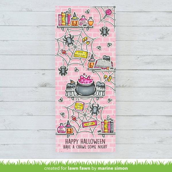Lawn Fawn - Stempelset "Sweet Spiders" Clear Stamps