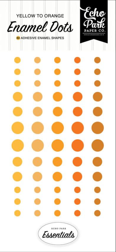 Echo Park - Enamel Dots "Yellow" 60 Stück