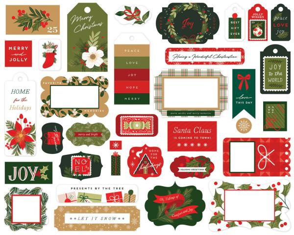 Echo Park - Stanzteile & Anhänger "Christmas Joy" Frames & Tags 