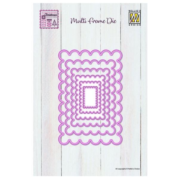 Nellie Snellen - Stanzschablone "Scalloped Rectangle" Multi Frame Dies