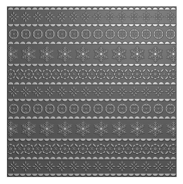 Nellie Snellen - Prägefolder "Scandinavian Christmas" 3D Embossing Folder 