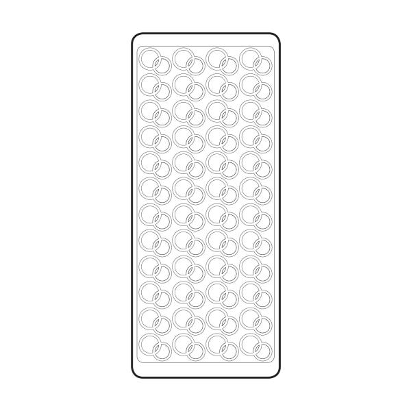 Vaessen Creative - Aufkleber "Silver Rings" Sticker 10x23cm - 10 Bogen