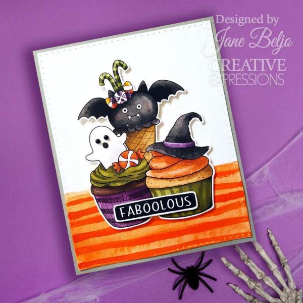 Creative Expressions - Stempelset "Spooktacular" Clear Stamps 15,2x20,3cm Design by Jane's Doodles