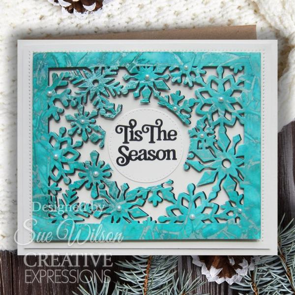 Creative Expressions - Stanzschablone "Festive Collection Snowflake Floating Frame" Craft Dies Design by Sue Wilson