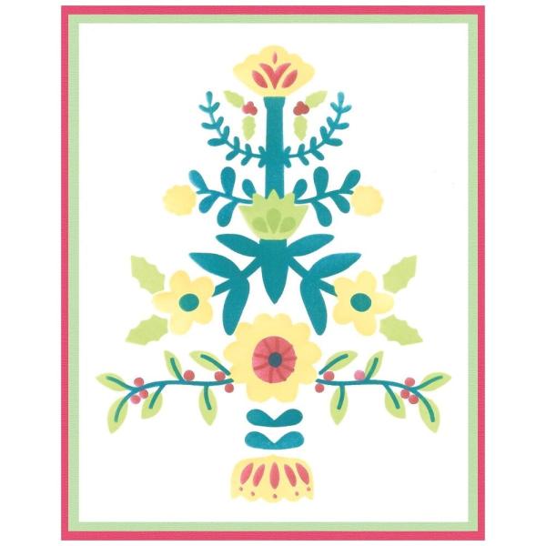 Sizzix - Schablone "Folk Tree" Stencil Design by Catherine Pooler