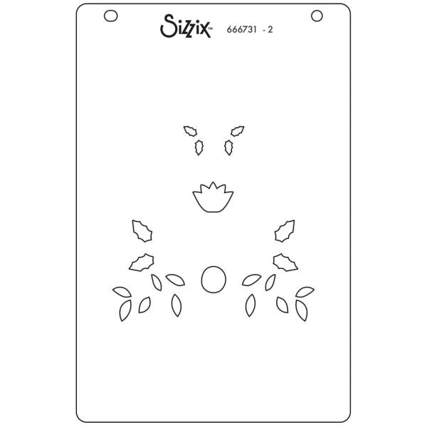 Sizzix - Schablone "Folk Tree" Stencil Design by Catherine Pooler