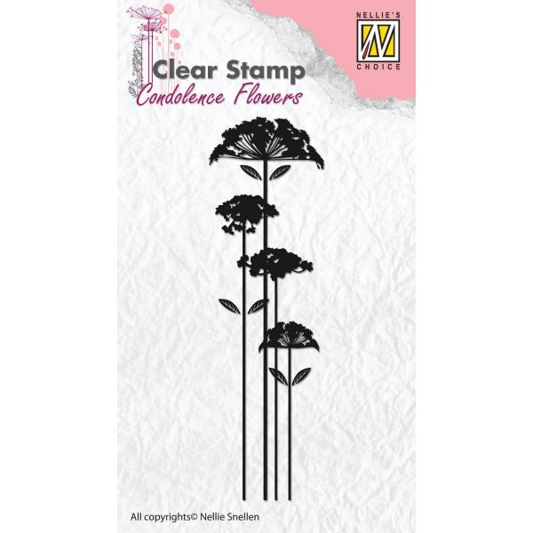 Nellie Snellen - Stempel "Condoleance Flower-2" Clear Stamps Condoleance Flowers