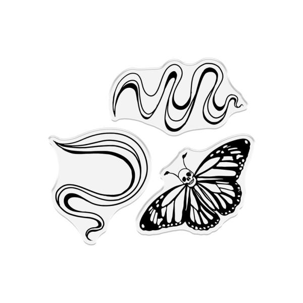 Crafters Companion - Stempelset & Stanzschablone "Butterfly Melody" Stamp & Dies Design by Sheena Douglass