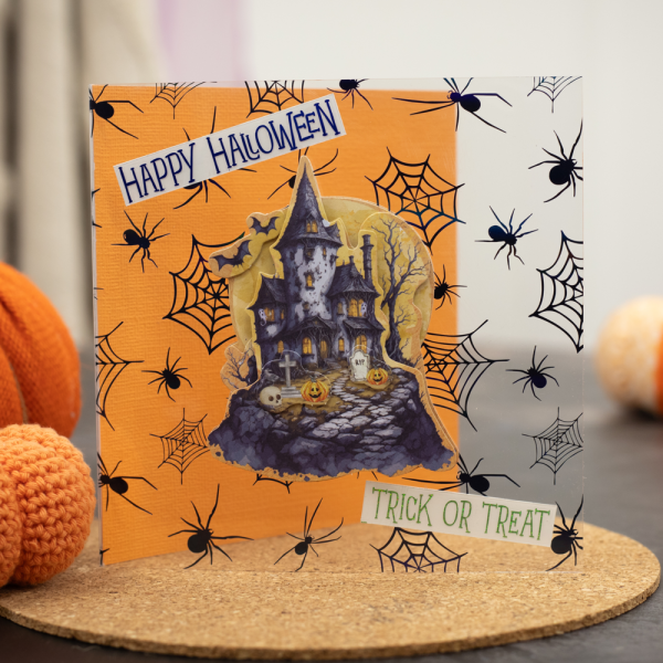 Crafters Companion "Trick or Treat" Luxury Foiled Acetate 8x8 Inch - 12 Bogen 