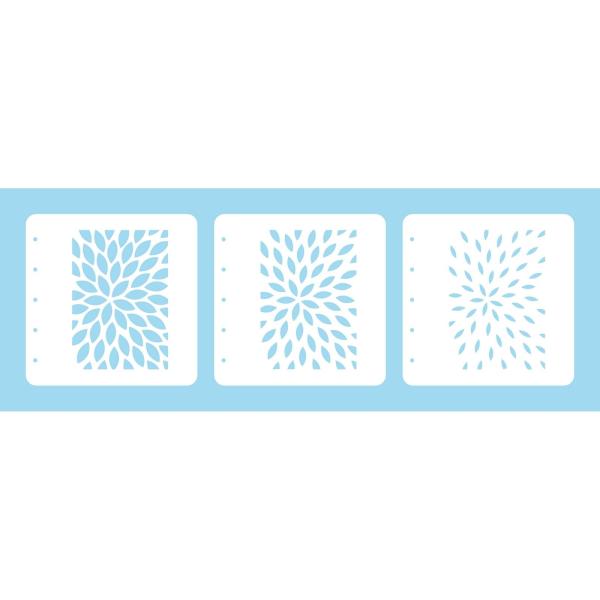 Nellie Snellen - Schablone "sunburst" Stencils for Magnetic Colouring - Layered Stencil