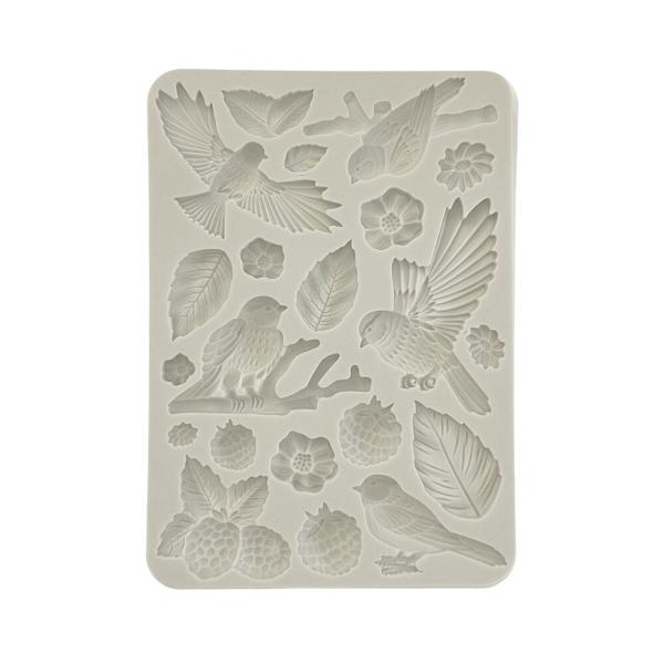 Stamperia - Gießform A5 "Birds" Soft Mould 