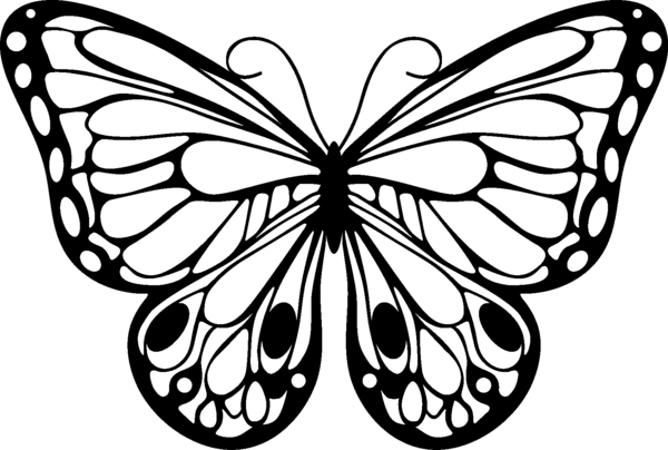 Marabu Silhouette-Schablone 15x15cm (klein) "Romantic Butterfly"