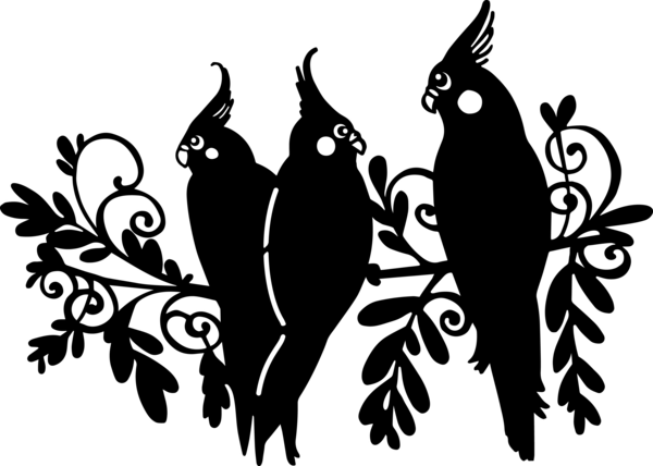 Marabu Silhouette-Schablone DIN A4 (mittel) "Three Birds"