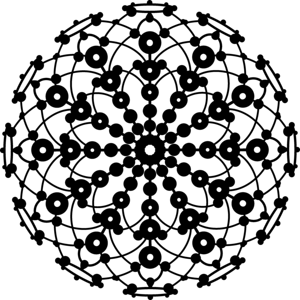 Marabu Silhouette-Schablone 30x30 (groß) "Lace Rosette"