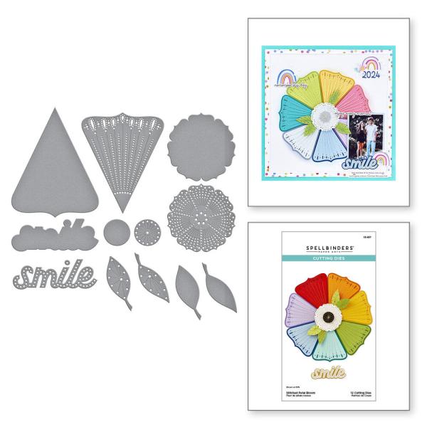 Spellbinders - Stanzschablone "Stitched Petal Bloom" Dies