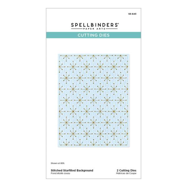 Spellbinders - Stanzschablone "Stitched Starfilled Background" Dies