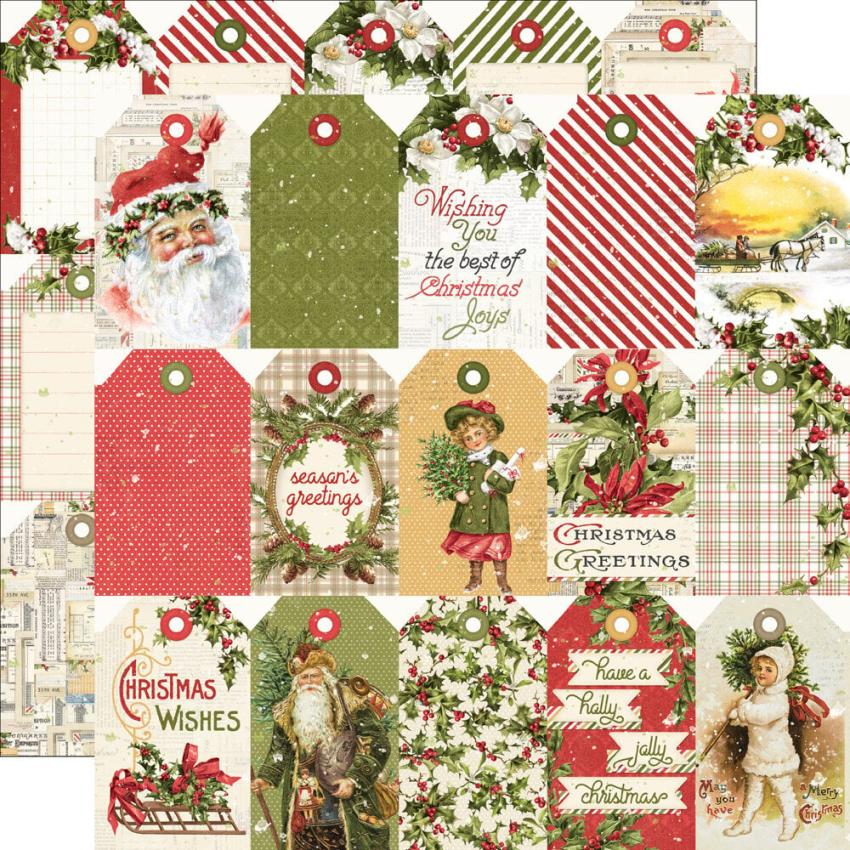Simple Stories - Collectors Essential Kit "Simple Vintage Yuletide" 12 Bogen Designpapier