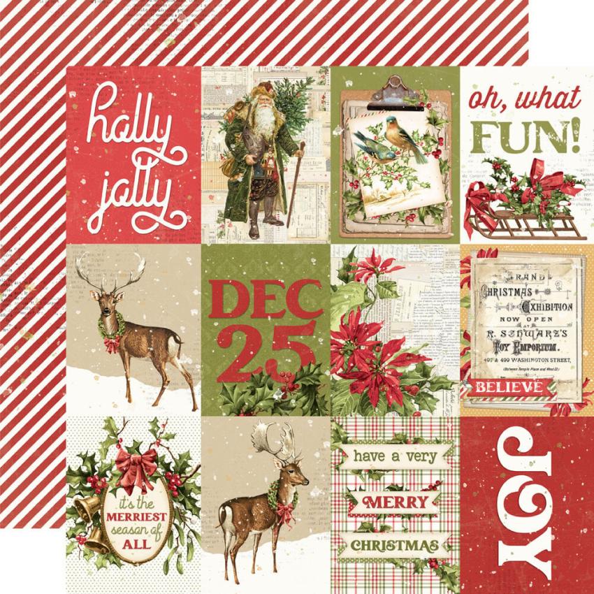 Simple Stories - Collectors Essential Kit "Simple Vintage Yuletide" 12 Bogen Designpapier