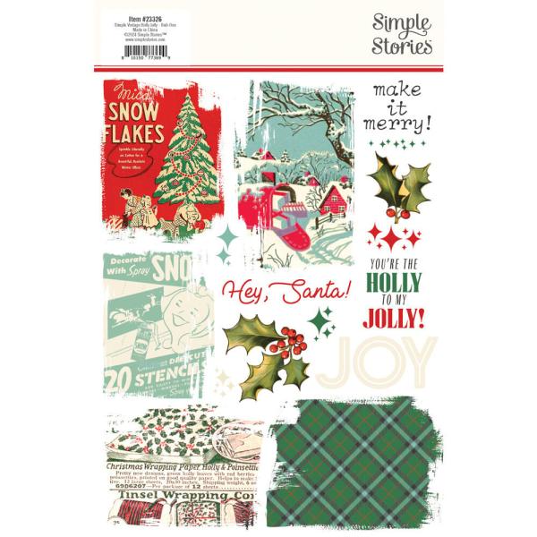 Simple Stories - Transfer Sticker "Simple Vintage Holly Jolly" Rub Ons