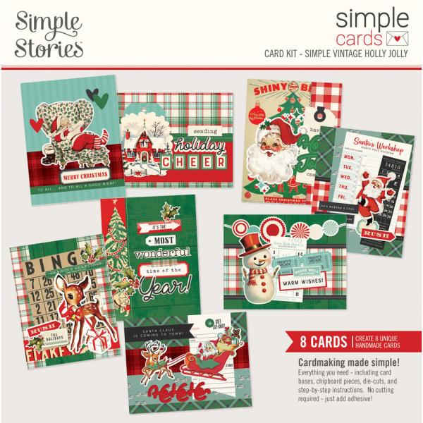 Simple Stories - Cards Kit "Simple Vintage Holly Jolly"